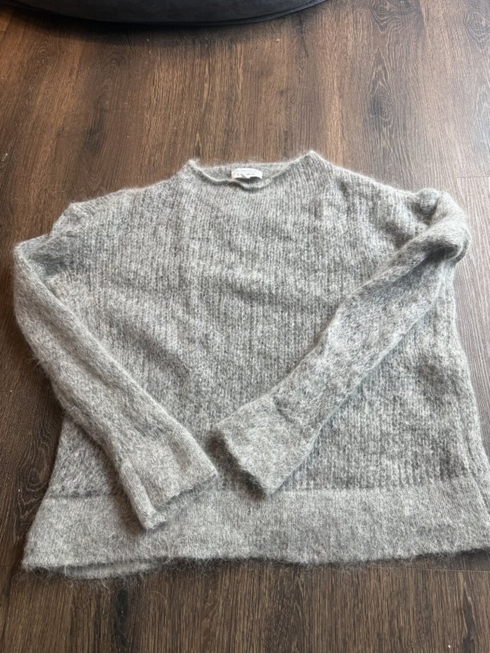 & Other Stories Mohair Wool Blend Sweater Grey XS
